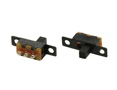 50 pcs 5mm height knob 3 pin 2 position 1p2t spdt panel slide switch 0.5a 50v dc for sale