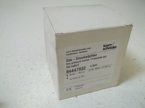 KROM SCHRODER DG150HT 84447932 GAS PRESSURE SWITCH *NEW IN A BOX*