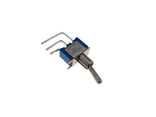 5pcs 3-pin spdt toggle switch - blue - panel mount type  on-on right angle for sale