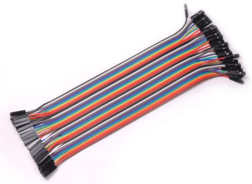 40PCS Dupont wire 20cm Cables Line Jumper 1p-1p pin Connector Female to Female
