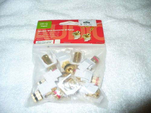 On-Q Legrand-Speaker Wire Connector (5Pairs) White - F3457-WH-V5