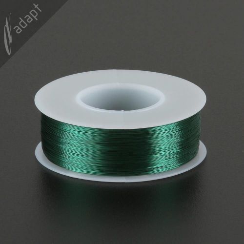 Magnet Wire, Enameled Copper, Green, 32 AWG (gauge), 155C, ~1/4 lb, 1225 ft HPN