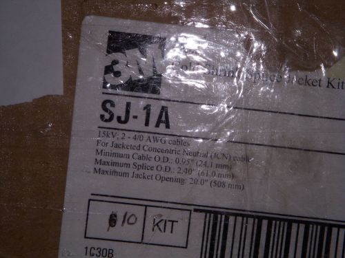 3m sj-1a splice jacket- #2-4/0awg - lot of 3 - *new* (#181) for sale