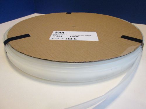 3m fp-301-1/2&#034; 161&#039; heat shrink tube,  161ft    clear for sale