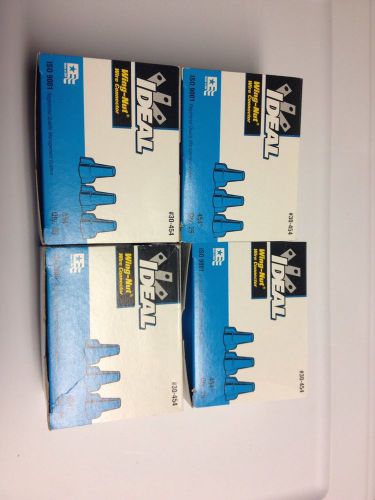 Ideal 30-454 wing nut wire connector blue  4 boxes for sale