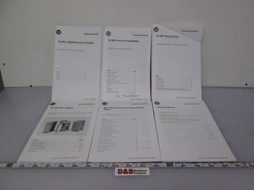 Allen Bradley SLC500 Installation Manuals Chassis I/O Thermocouple Power Supply