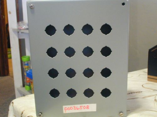 Hoffman control panel enclosure poo36508   ht 10 1/2  wid  8 1/2   16 holes for sale