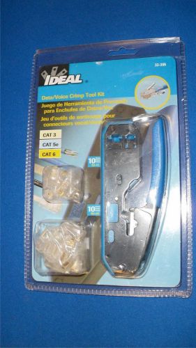 NEW Ideal 33-396 Data Voice Crimp Tool Kit,  Free Shipping