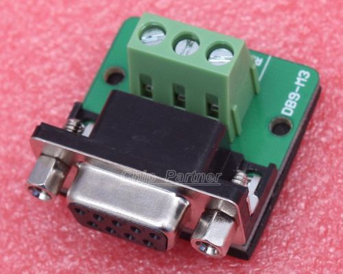 Db9-m3 db9 nut type connector 3pin female adapter terminal module rs232 for sale