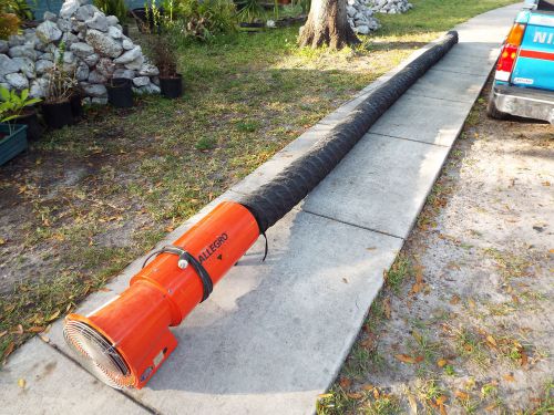 Allegro 8&#034; ac axial explosion proof blower model 951406e 25ft duct and canister for sale