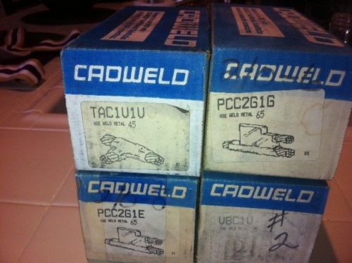cadweld molds- lot of 4 brand new in original boxes