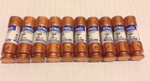 Trionic Time Delay TR8R 8A 250V Fuse Lot Of 10