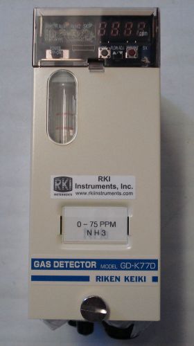 RIKEN KEIKI MODEL GD-K77D RKI SMART GAS DETECTOR NH3 SENSOR,0-75PPM,TRANSMITTER