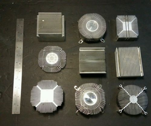 Lot of 9 Heatsink Aluminum Heat Sink for LED Power Transistor crafts Art supply