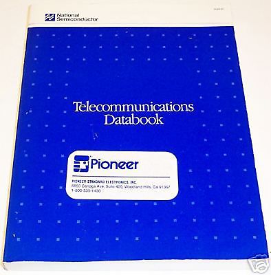 National Semiconductor TELECOMMUNICATIONS DATABOOK 1990
