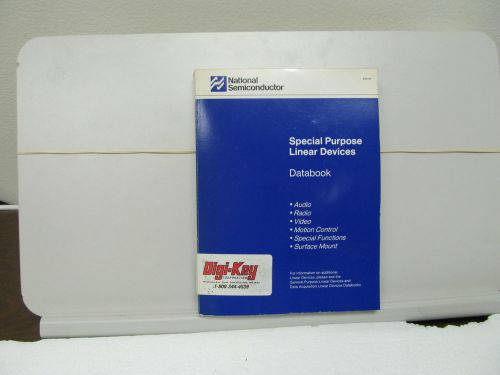 NATIONAL SEMICONDUCTOR 1989 SPECIAL PURPOSE LINEAR DEVICES DATABOOK, SOFTBOUND