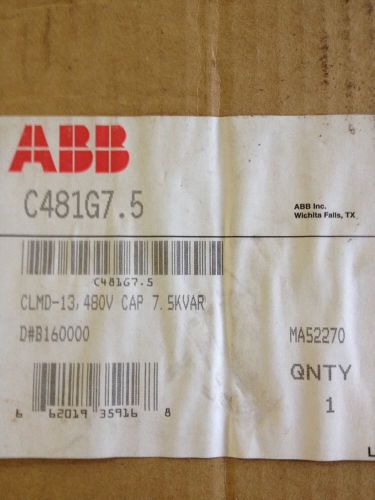 ABB CAPACITOR Model CLMD-13 480 Volts 3 PHASE