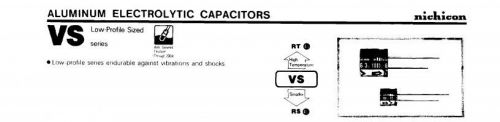 20pcs Nichicon VS 35V 2200UF electrolytic capacitor short pin 18X20mm 85°C