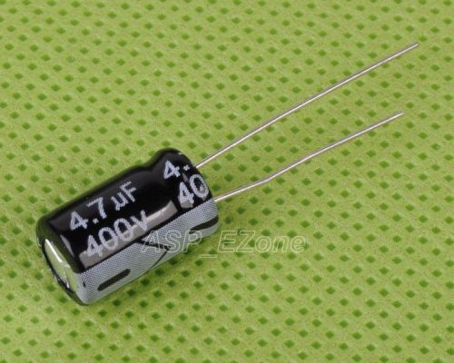 50pcs 400v 4.7uf 8x12mm electrolytic capacitor for sale