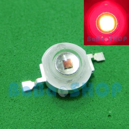 5pcs 3W 625nm-630nm Red 90Lm High Power Bright LED Lamp Bead Light for DIY