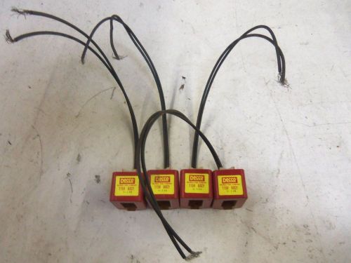 LOT OF 4 DECCO 9-12M COIL 115V 60 *USED*