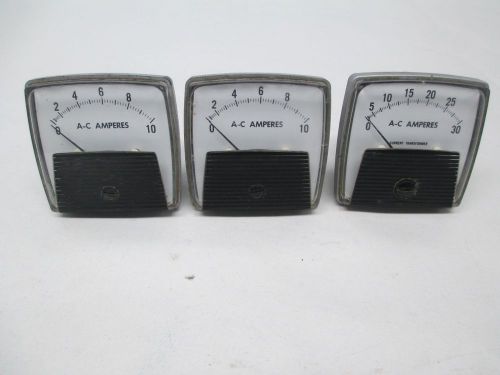 General electric ge assorted 250240mtmt7 0-10/0-30a-c amperes meter d307412 for sale