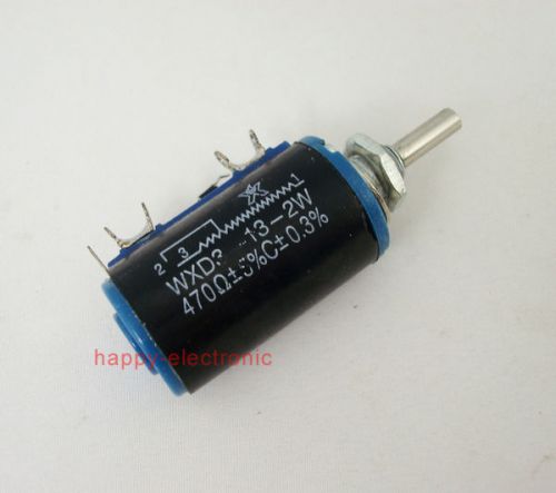 2PCS WXD3-13-2W Multi-Turn Wirewound Potentiometer 470 Ohm