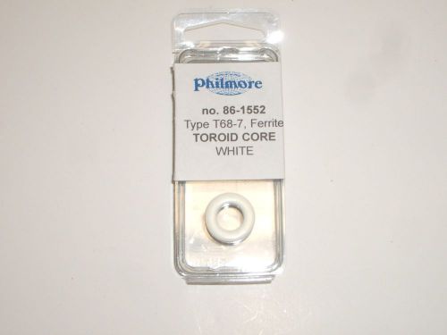 PHILMORE 86-1552 DONUT FERRITE TOROID CORE TYPE T68-7 WHITE 1-25MHz 0.68&#034;O.D.
