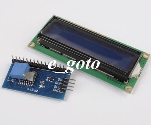 1602 LCD character Display Module + I2C Serial Interface Board Arduino 1602 LCD