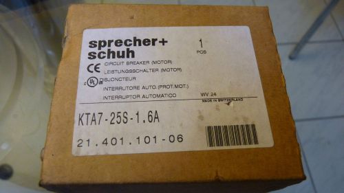 NEW SPRECHER+SCHUH KTA7-25S KTA7-25S-1.6A MOTOR STARTER