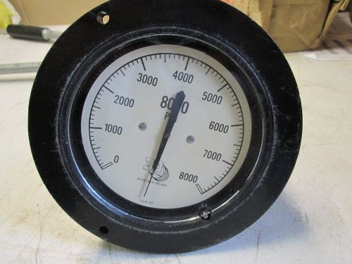 Gage, pressure, dial indicating 4 in 0-8000 new 3d ints new b1914r for sale