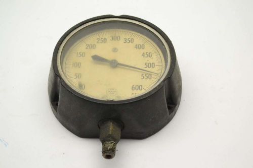 Acco 2473-0 helicoid vacuum gage 0-600psi 5 in 1/4 in npt pressure gauge b396073 for sale