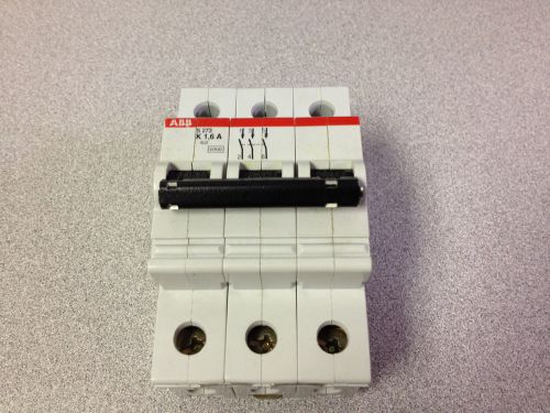 Abb s273-k1.6a 3p 1.a 277/480y vac trip curve k dnr circuit breaker *new!* for sale