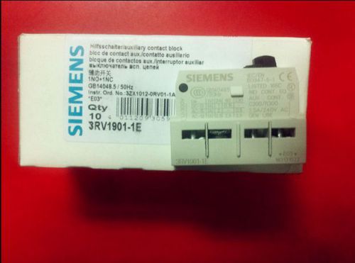 1PCS NEW Siemens circuit breaker 3RV1901-1E