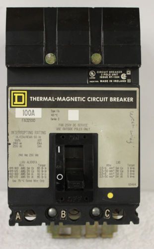 Square D FA32100 100 Amp Breaker **XLNT**  #4