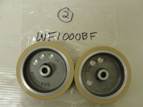 New Red Lion Balanced Encoder Wheel, Flat Polyurethane, 1&#039;,(LOT OF 2),  WF1000BF