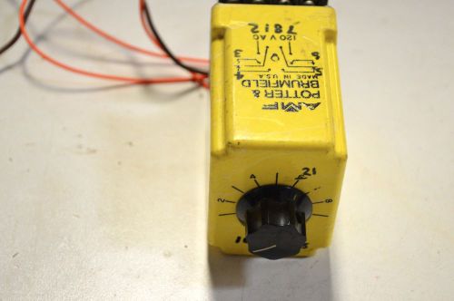 AMF POTTER BRUMFIELD CDB-38-70003 TIME DELAY RELAY .10-10 SECONDS 120V