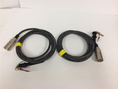 Usa alcatel electric stud welding gun 18-4 wire cable &amp; 6 pin connector 2pc lot for sale
