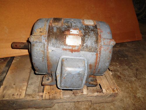 CENTURY 10 HP SQUIRREL CAGE INDUCTION POLYPHASE MOTOR, USED