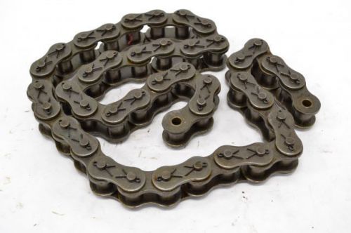 TSUBAKI RS100 #100 US RIVETED SINGLE STRAND 1-1/4 IN 4FT ROLLER CHAIN B239437