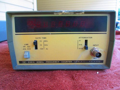 Lot Of 2  &#034;Hewlett Packard 5381A Frequency Counters&#034;  80 MHz /