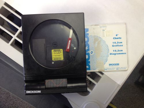 Dickson sk445c7 7 day temperature chart recorder w/ box of extra charts for sale