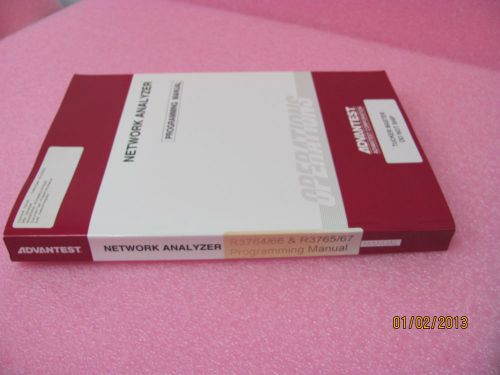Advantest r3764/66 &amp; r376567 - network analyzer - programming manual for sale