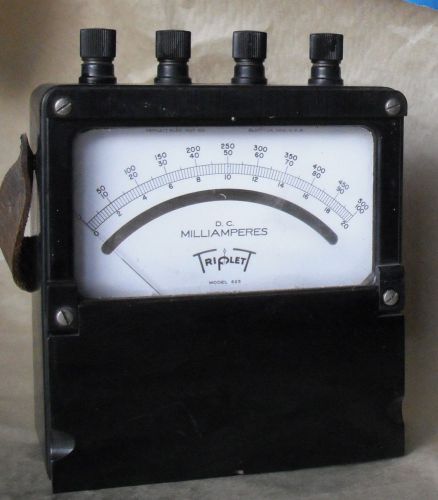Vintage dc milliampers test meter for sale