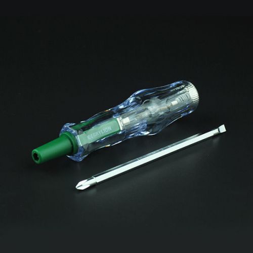 Dual Function Electrical Test Pen Probe 12~250V Phillips Slotted Tip Screwdriver