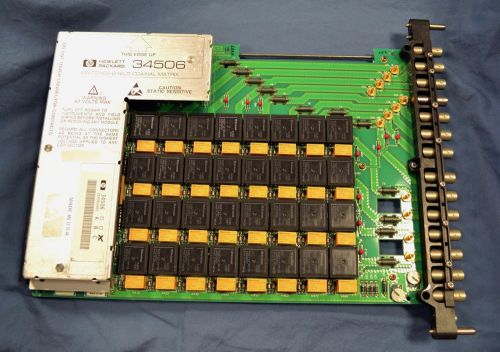 Hewlett packard 34507 34507a 34507b 32 channel mercury wetted relay multiplexer for sale