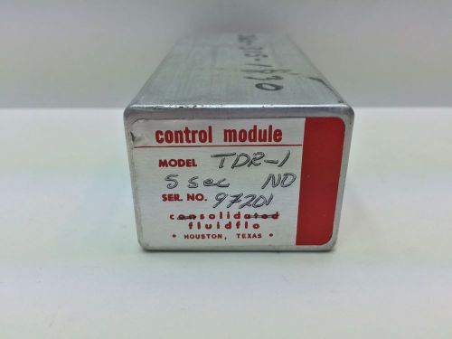 NEW! CONSOLIDATED FLUIDFLO CONTROL MODULE TDR-1 TDR1
