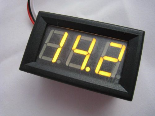 3 digits 0.56&#034; 3-wire dc 0-100v yellow digital voltmeter voltage display module for sale