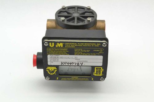 Ufm wp2glm-4u-a1wl-1.5d type 4 15a 1/4hp 1/2 in 0-2gpm flow meter b424996 for sale