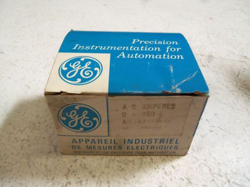 GENERAL ELECTRIC L543LSPZ 0-150 AC AMPERES PANEL METER *NEW IN BOX*